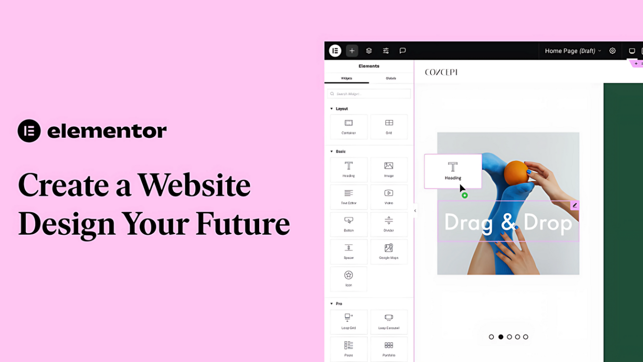 Screenshot of Website Builder Elementor for Wordpress