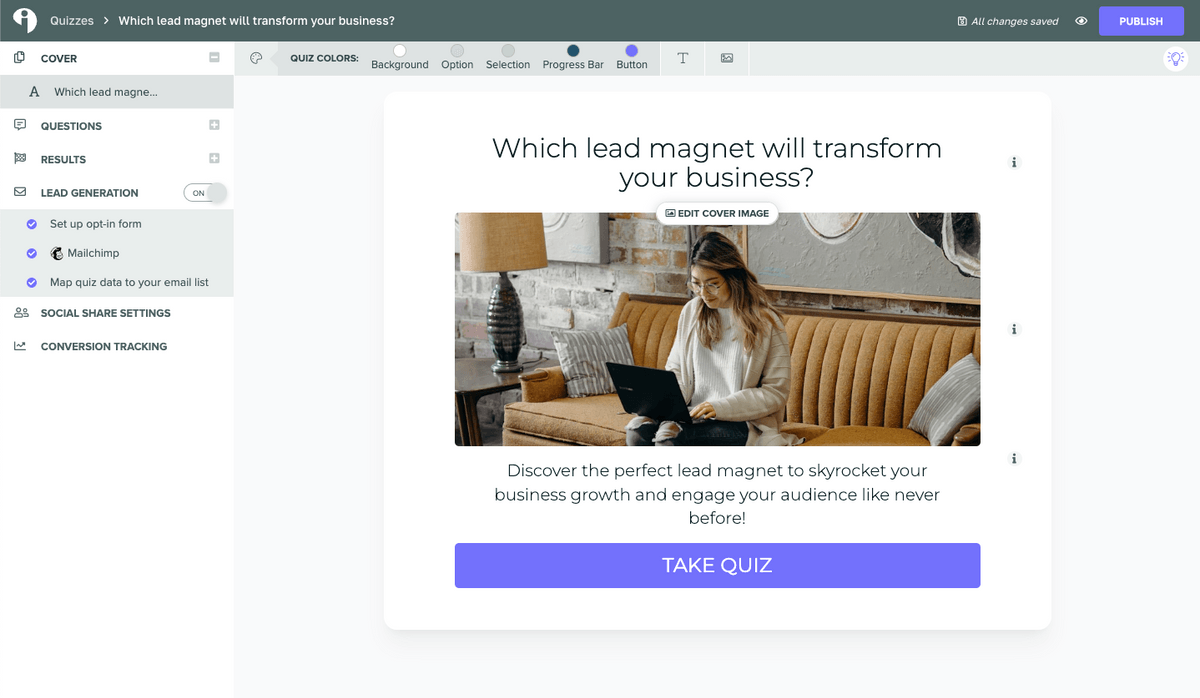 Screenshot of Interact - Form Builder for Content Creators