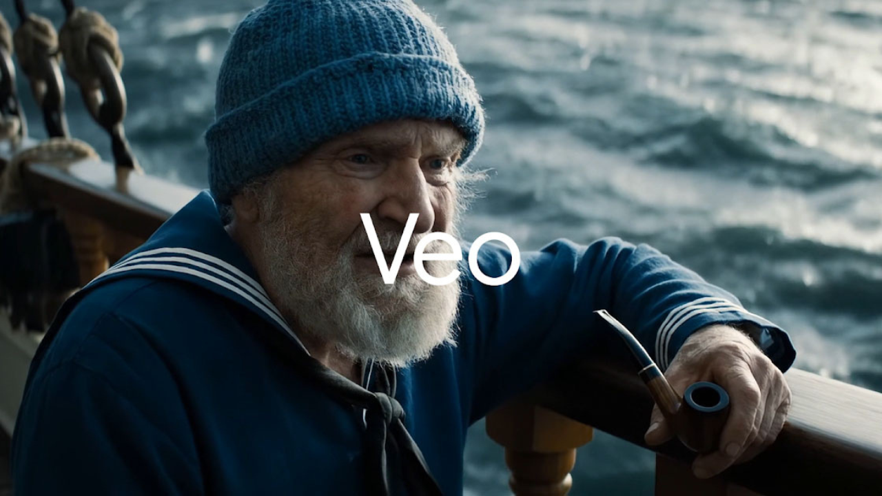 Image of an old man in a bot generated by Google's Veo tool