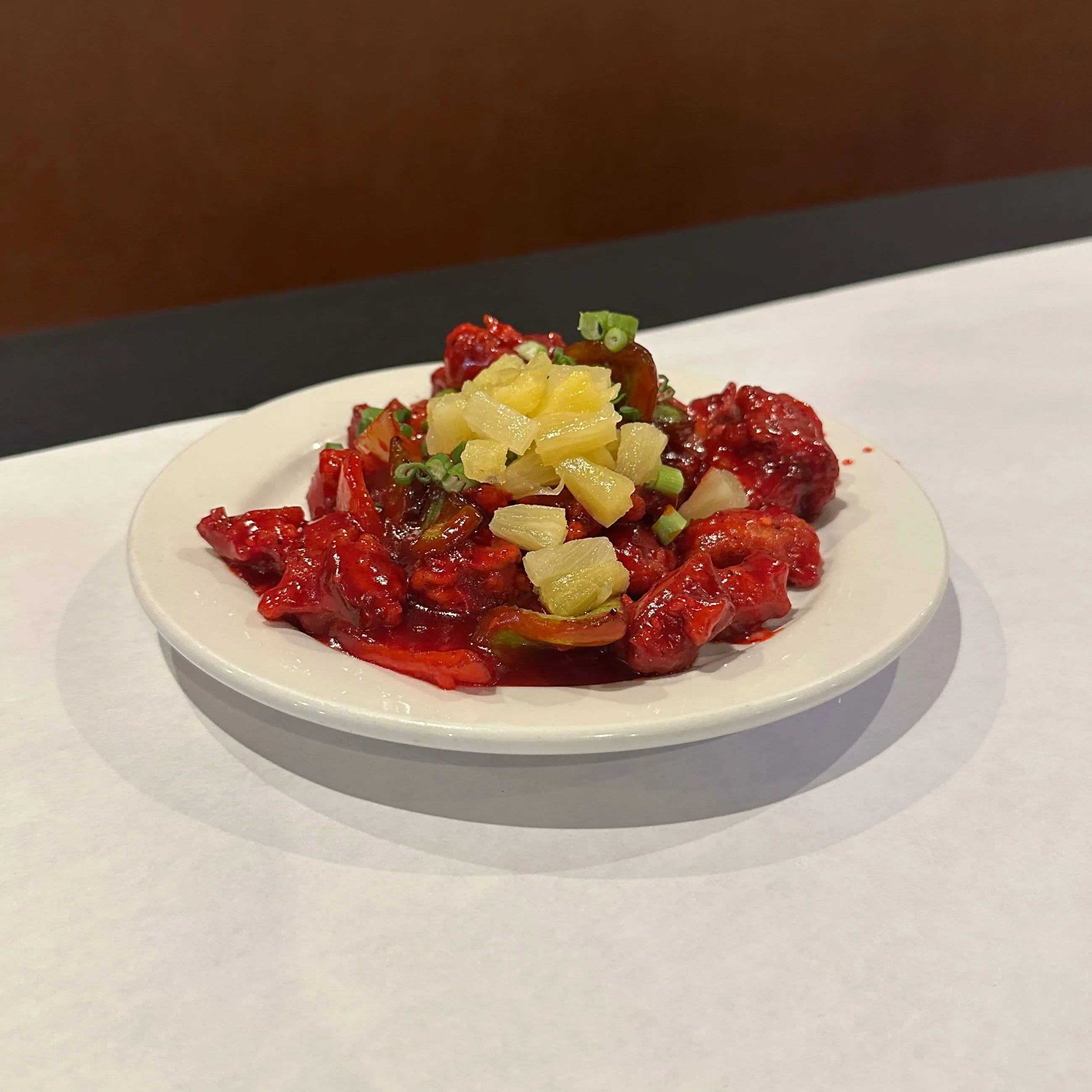 a red-looking food dish