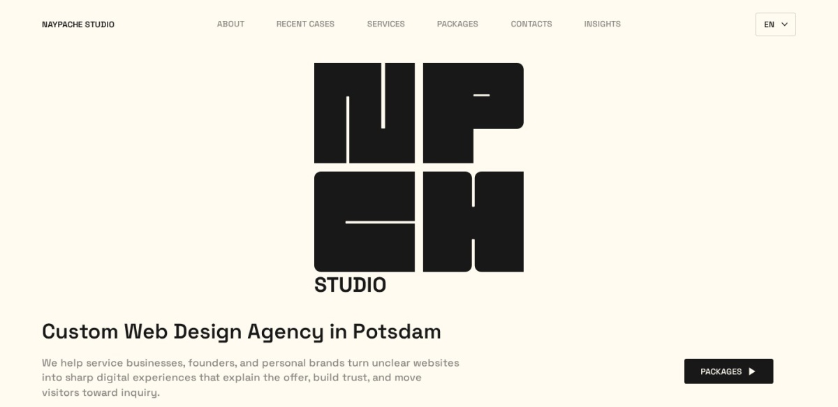 Naypache Studio website