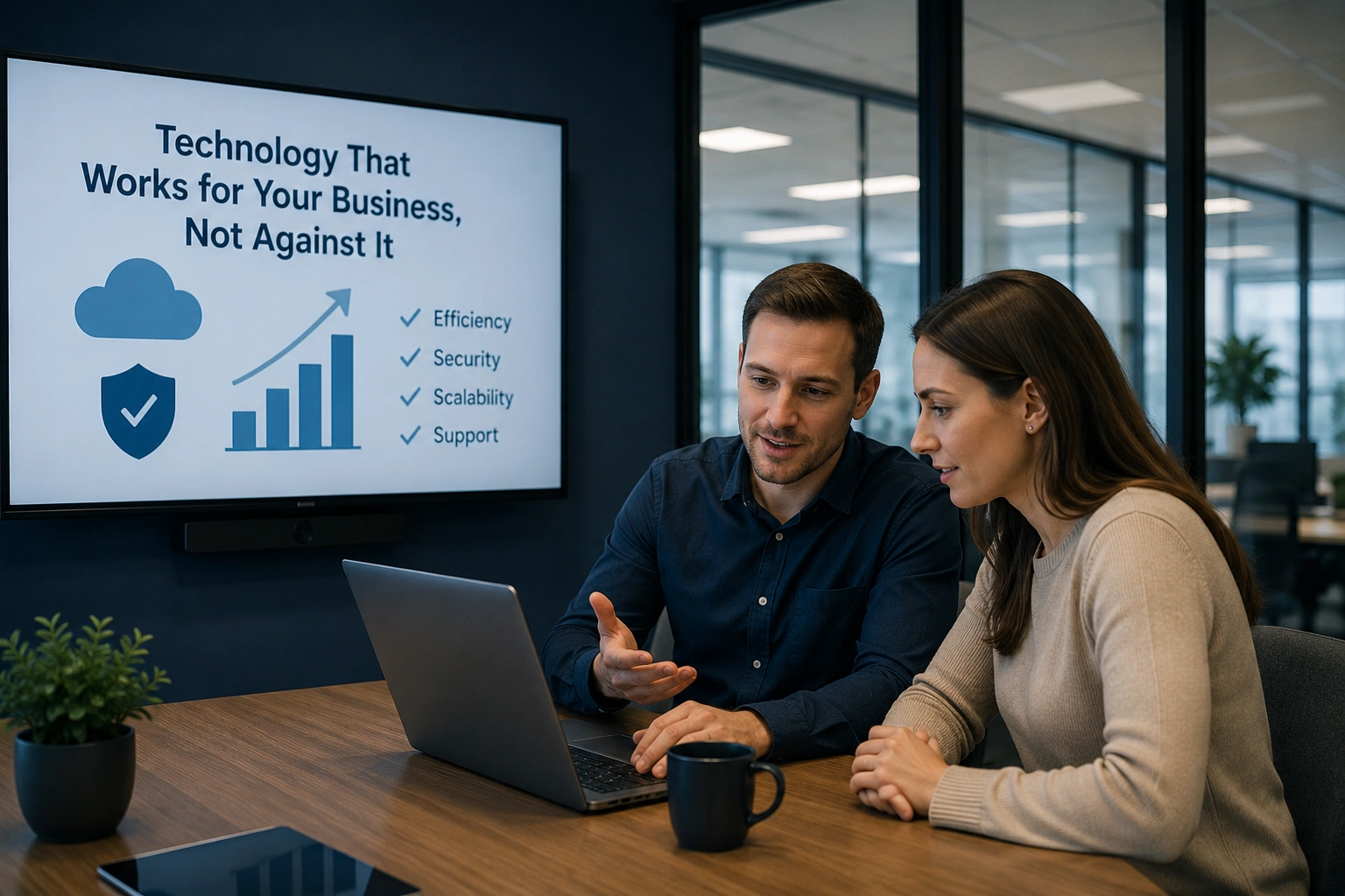 InfoTech Enterprise Solutions team providing managed IT services to a small business in Provo, Utah