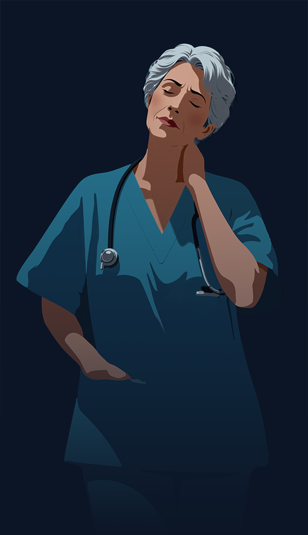 a custom illustration of a nurse for NBNU
