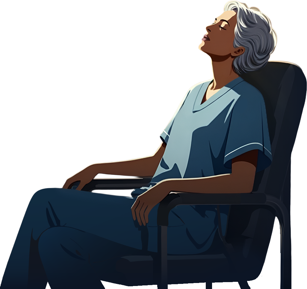a custom illustration of a nurse for NBNU