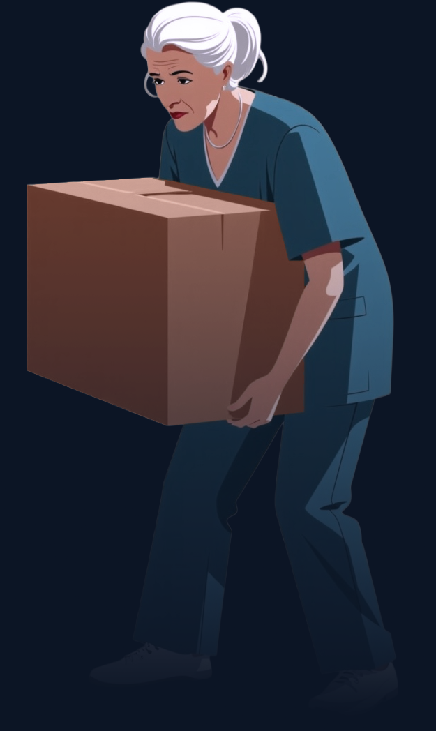 a custom illustration of a nurse for NBNU