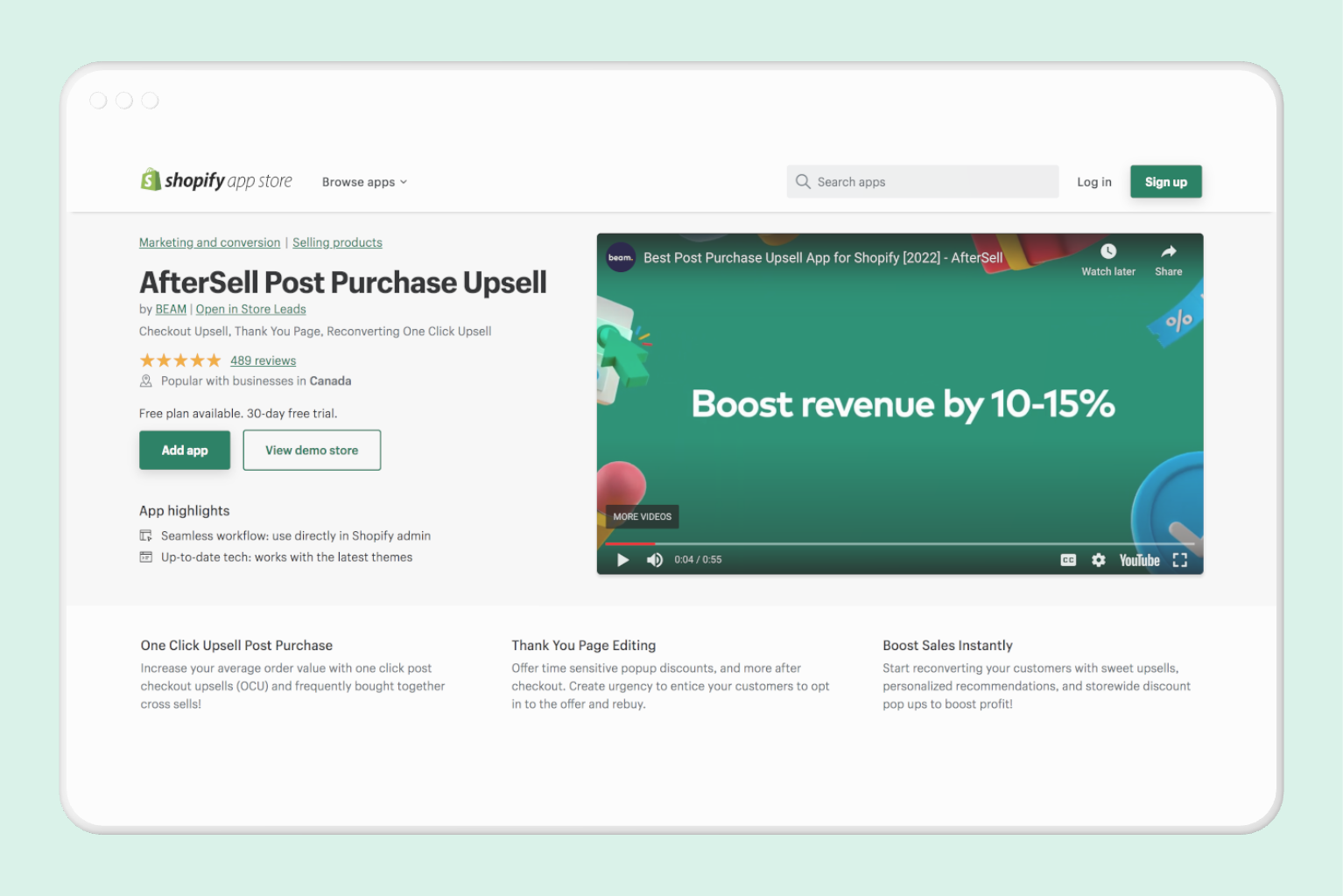 AfterSell App Listing