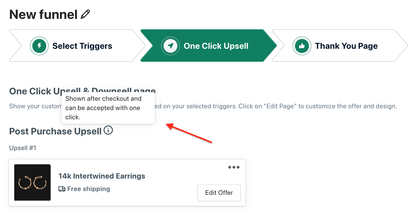 aftersell one click upsell