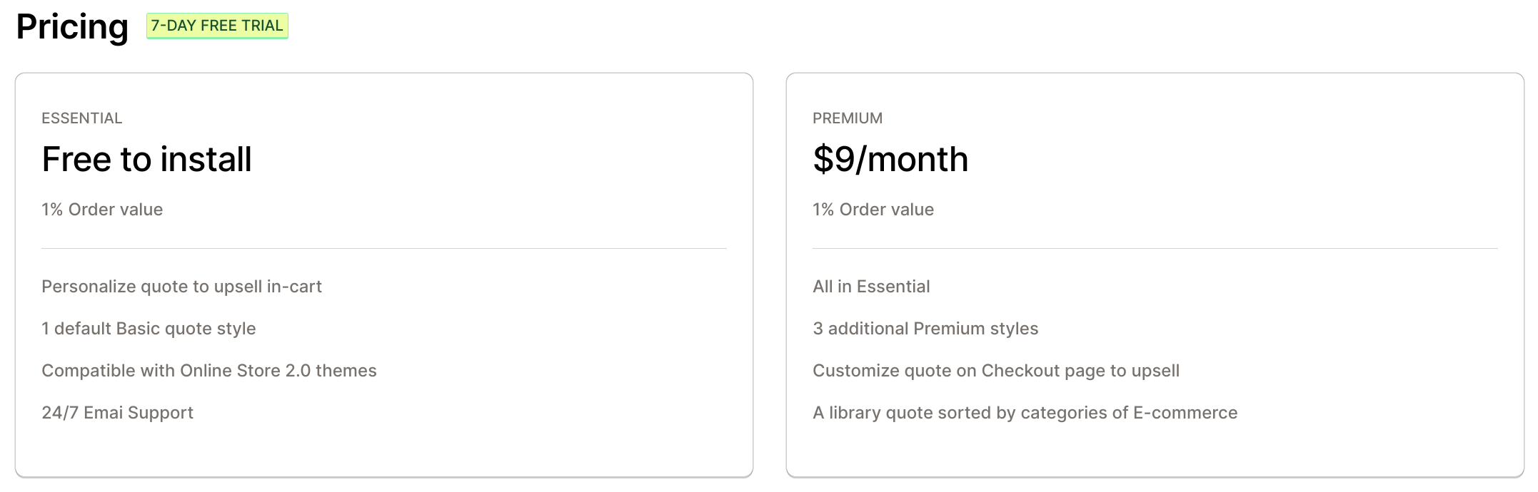Amote Pricing