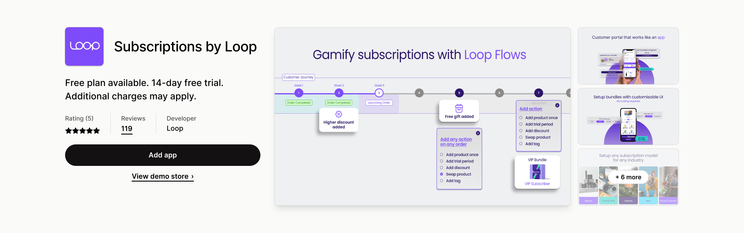 Loop Subscriptions App