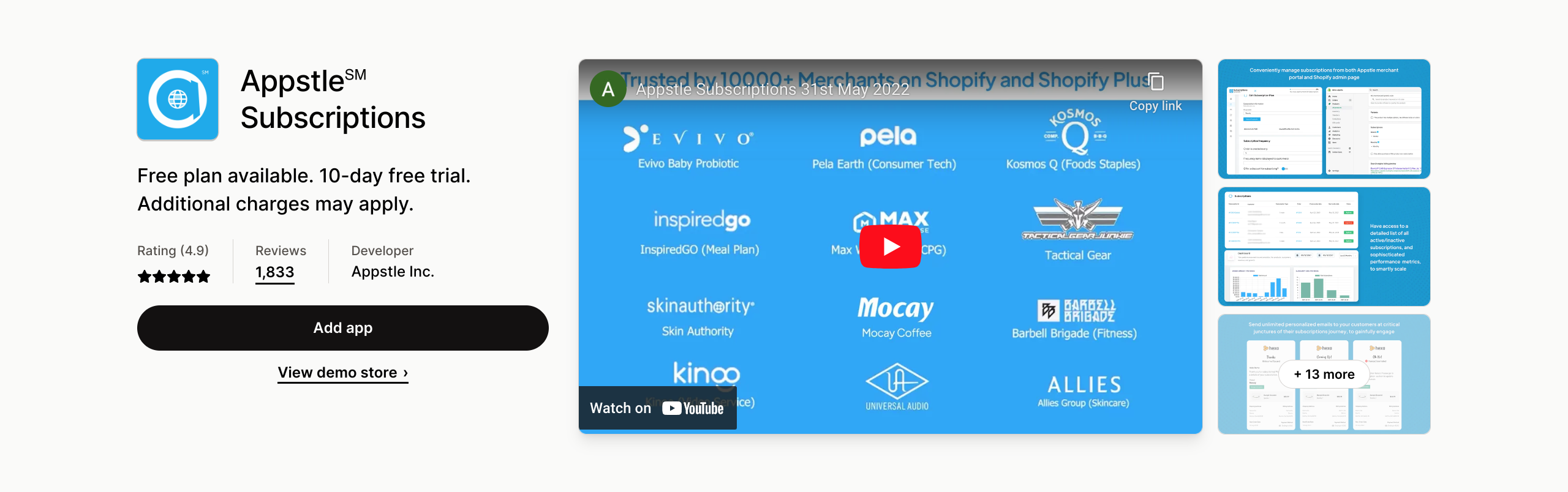 Appstle Shopify App