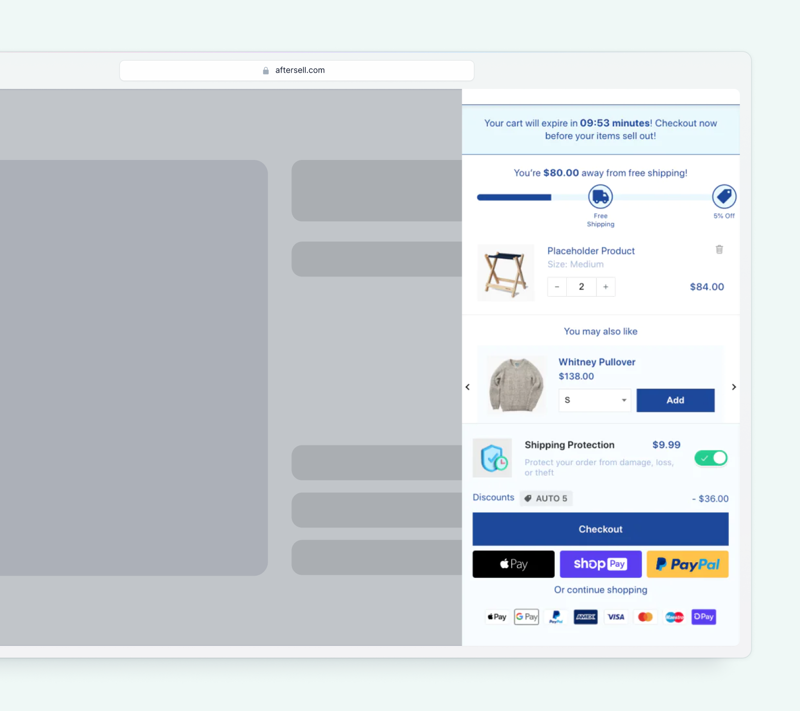 shopify cart drawer