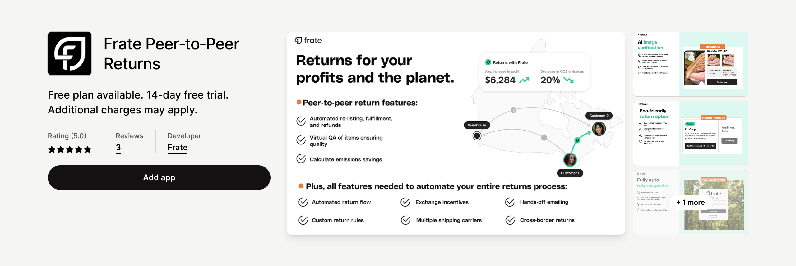 frate returns shopify app