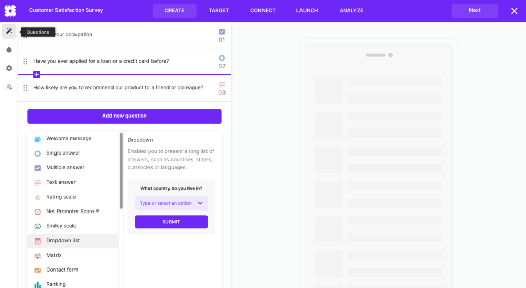 Customer satisfaction software
