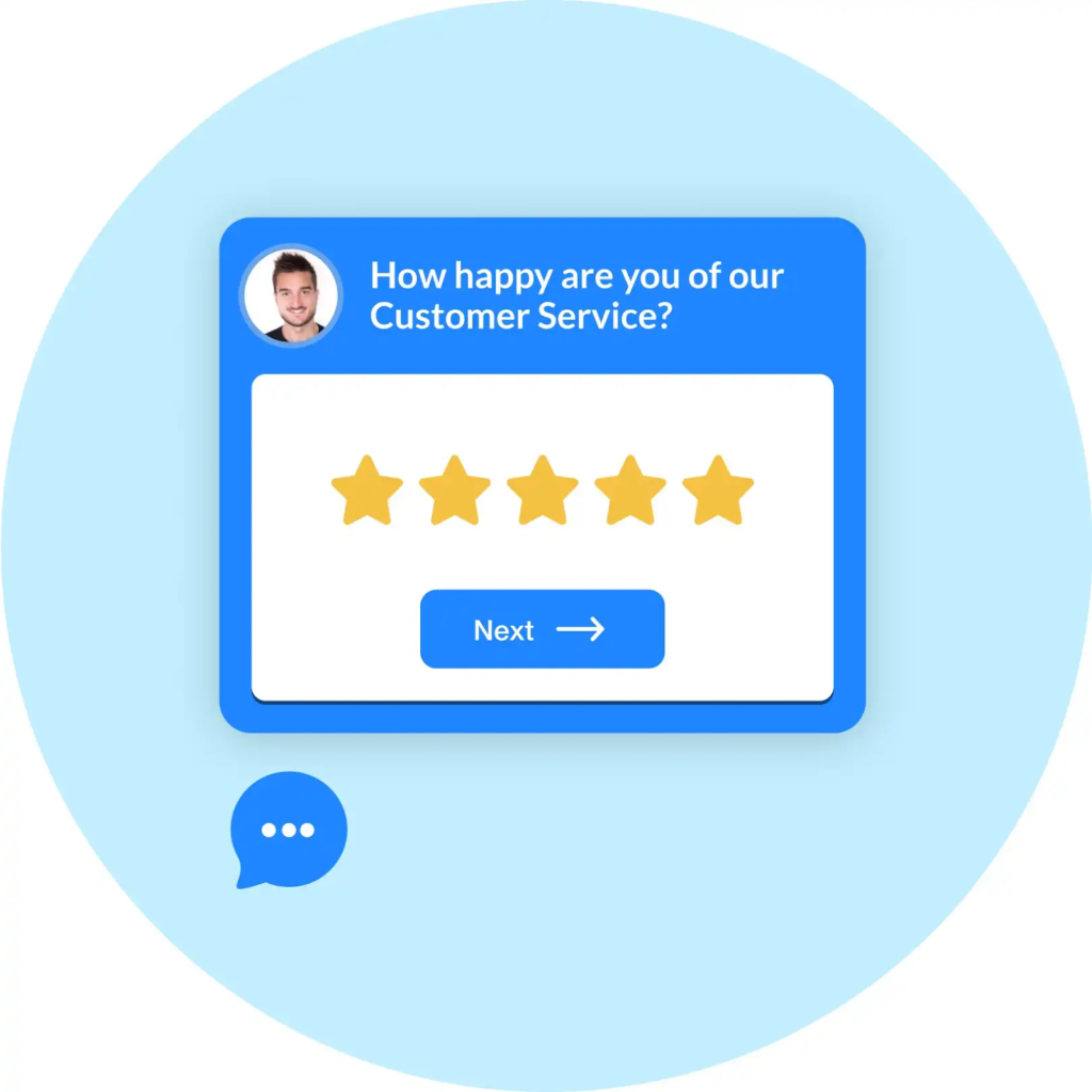 Customerly’s in-chat surveys