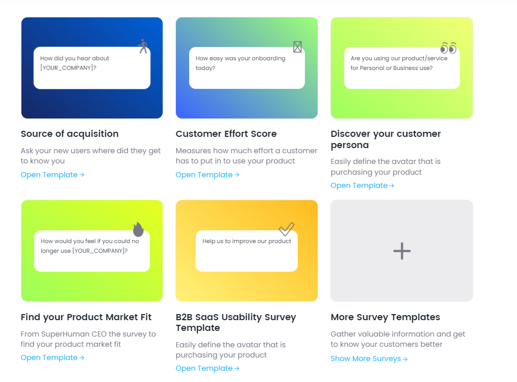 Customerly in-app surveys