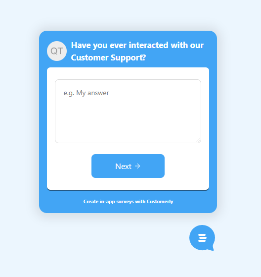 Long text questions