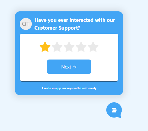 star rating questions