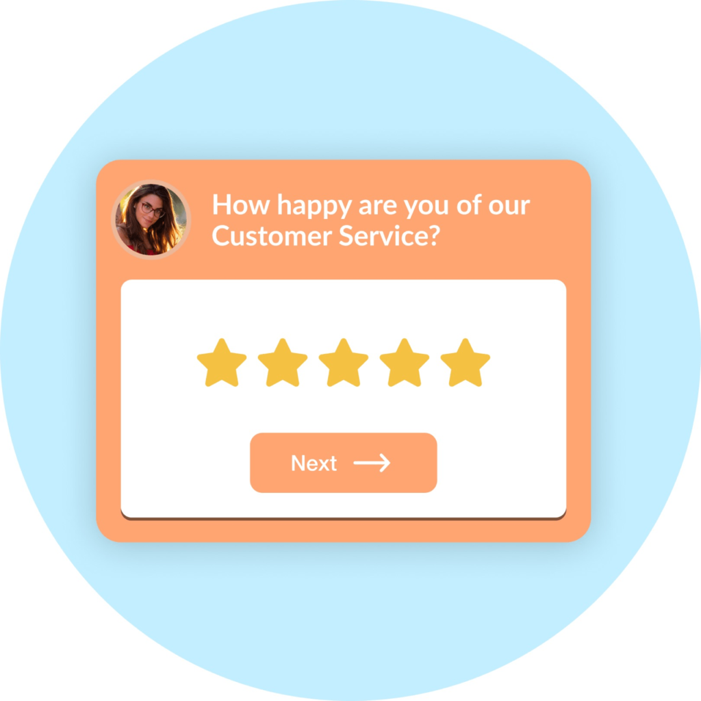 in app survey CSAT