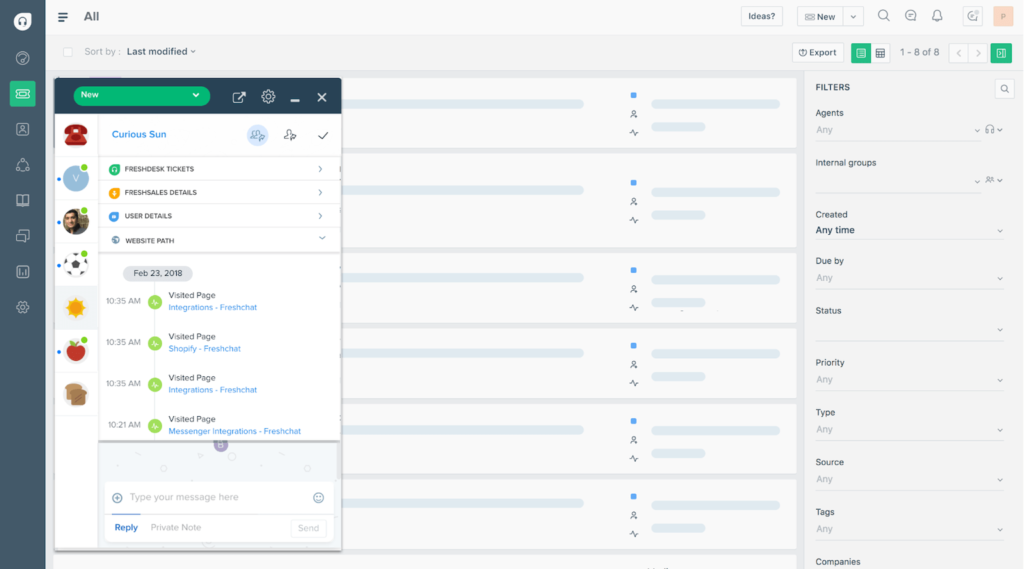 Freshdesk' helpdesk platform