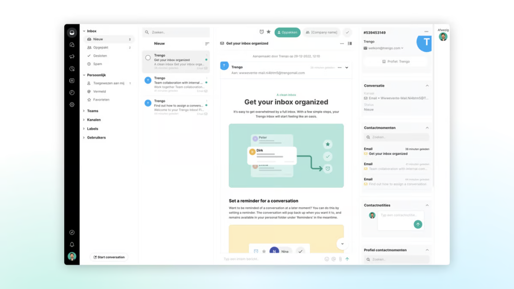 Trengo' helpdesk platform