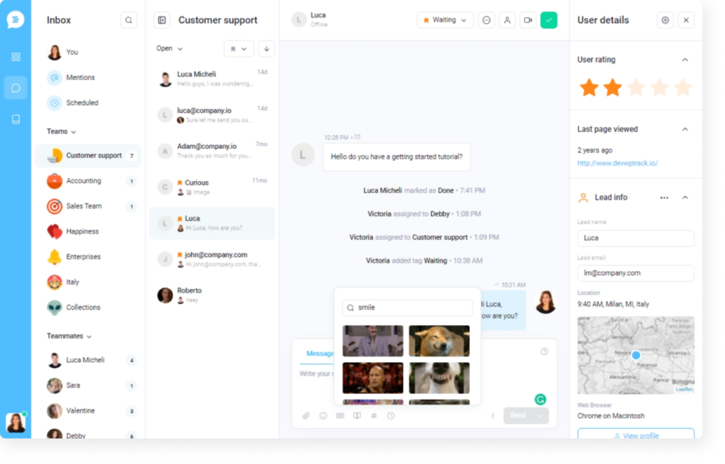 Gifs in the shared inbox
