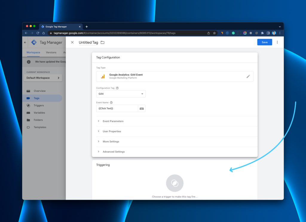 Google Tag Manager add triggering