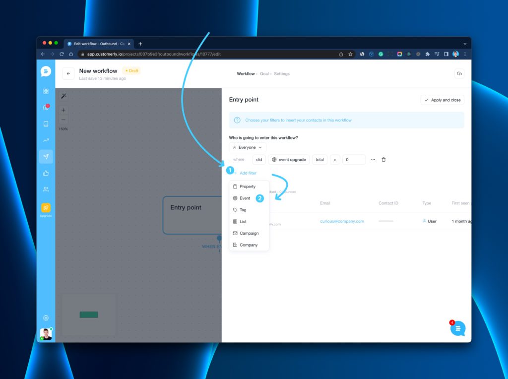 Google Tag Manager select another event