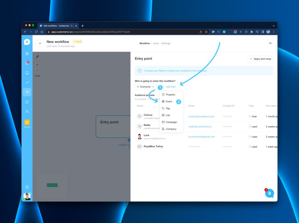 Create with property
