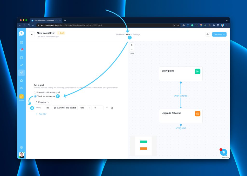 workflow goal, marketing automation