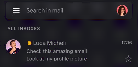 Animated profile picture gmail to get more open rate