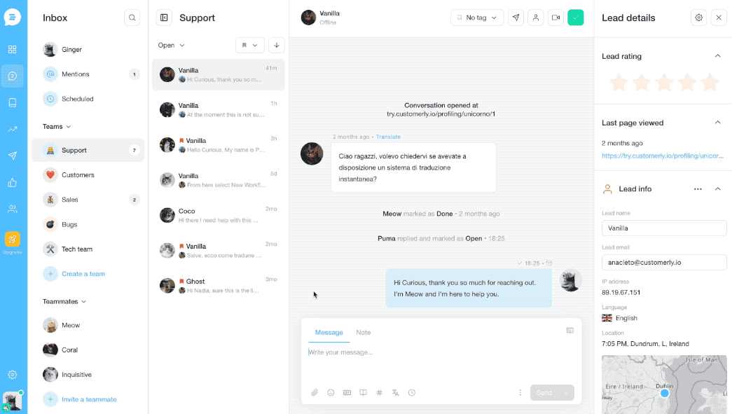 How to add a canned response