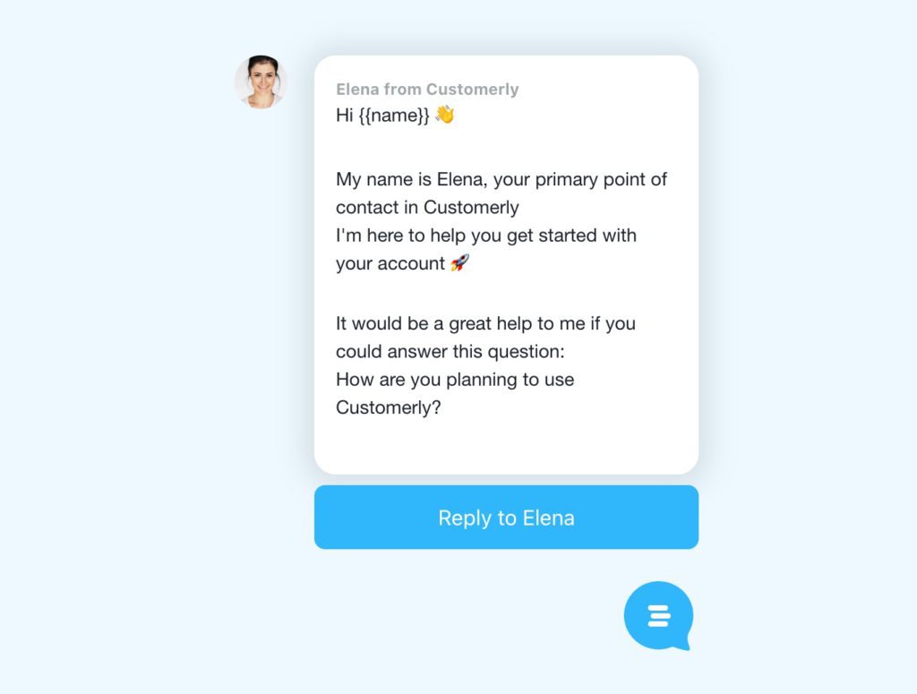 chat trigger to welcome your saas users