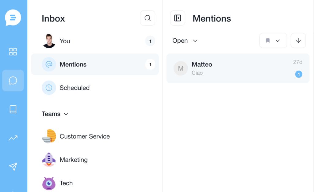 inboxes mentions