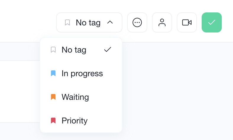 add a conversation tag
