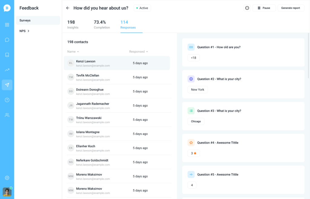 survey in app