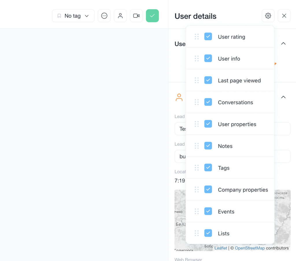 user details