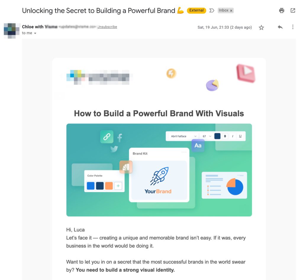 A Promotional Email landed in my Gmail Promotional Tab
