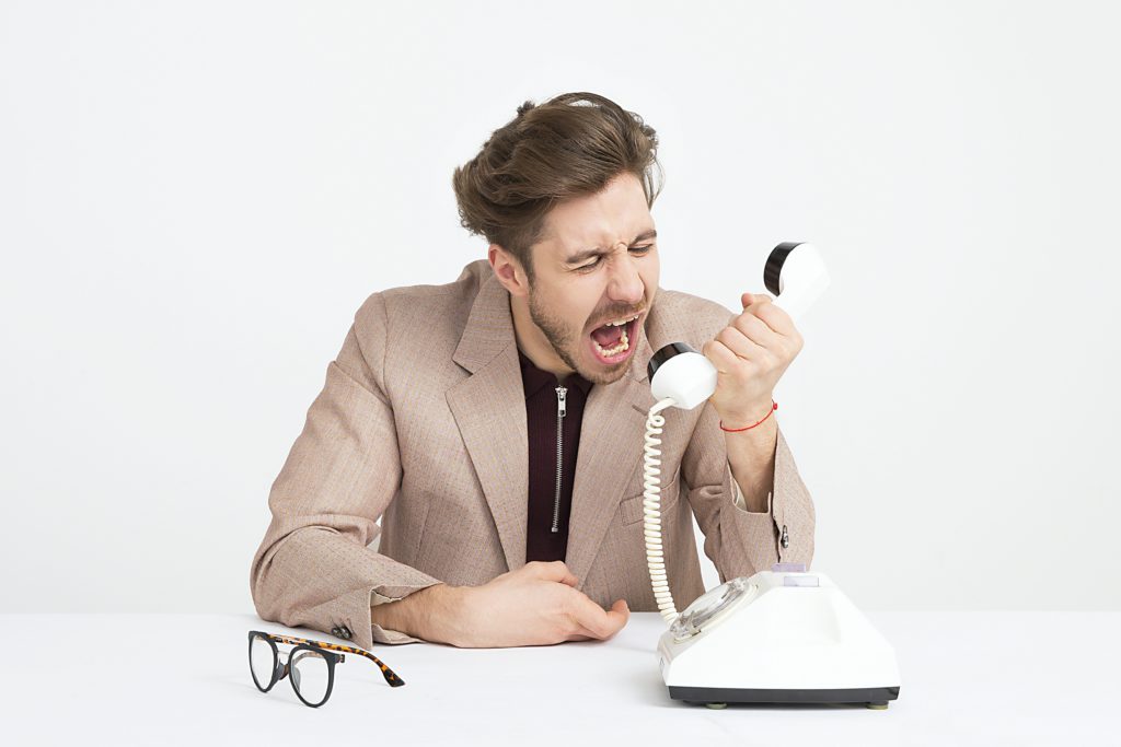 frustrated customer