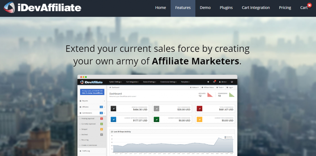 SaaS Affiliate marketing software