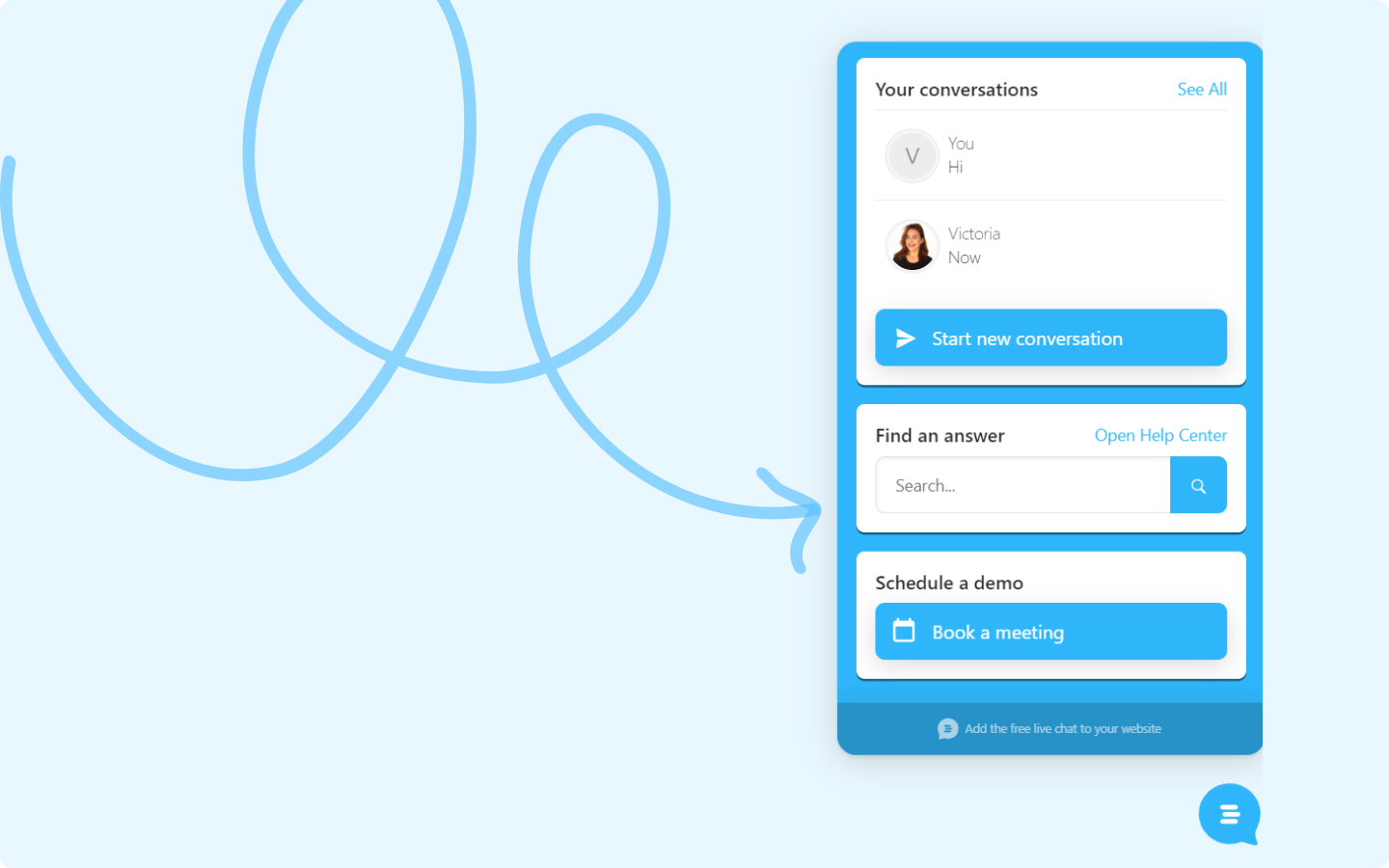 live chat knowledge base