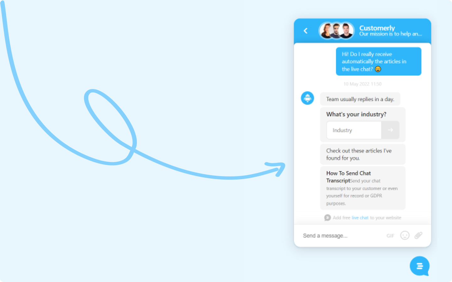 live chat knowledgebase