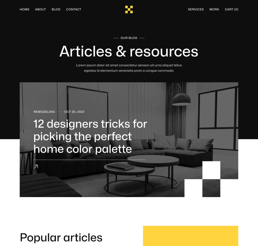 Contructify X - Blog V2 Page - Construction Webflow Template
