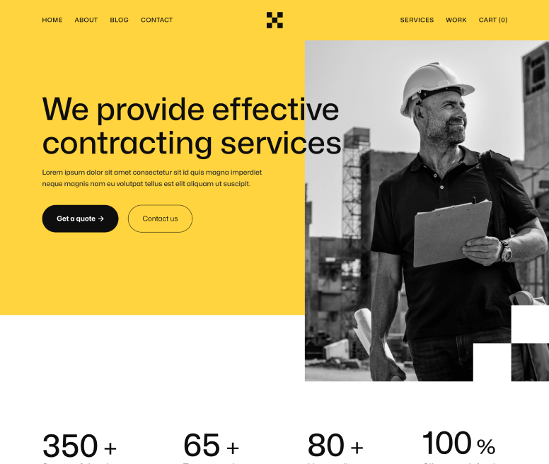 Contructify X - Home V1 Page - Construction Webflow Template