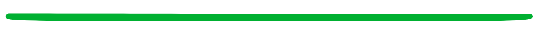 A smooth, horizontal green line with rounded ends on a white background.