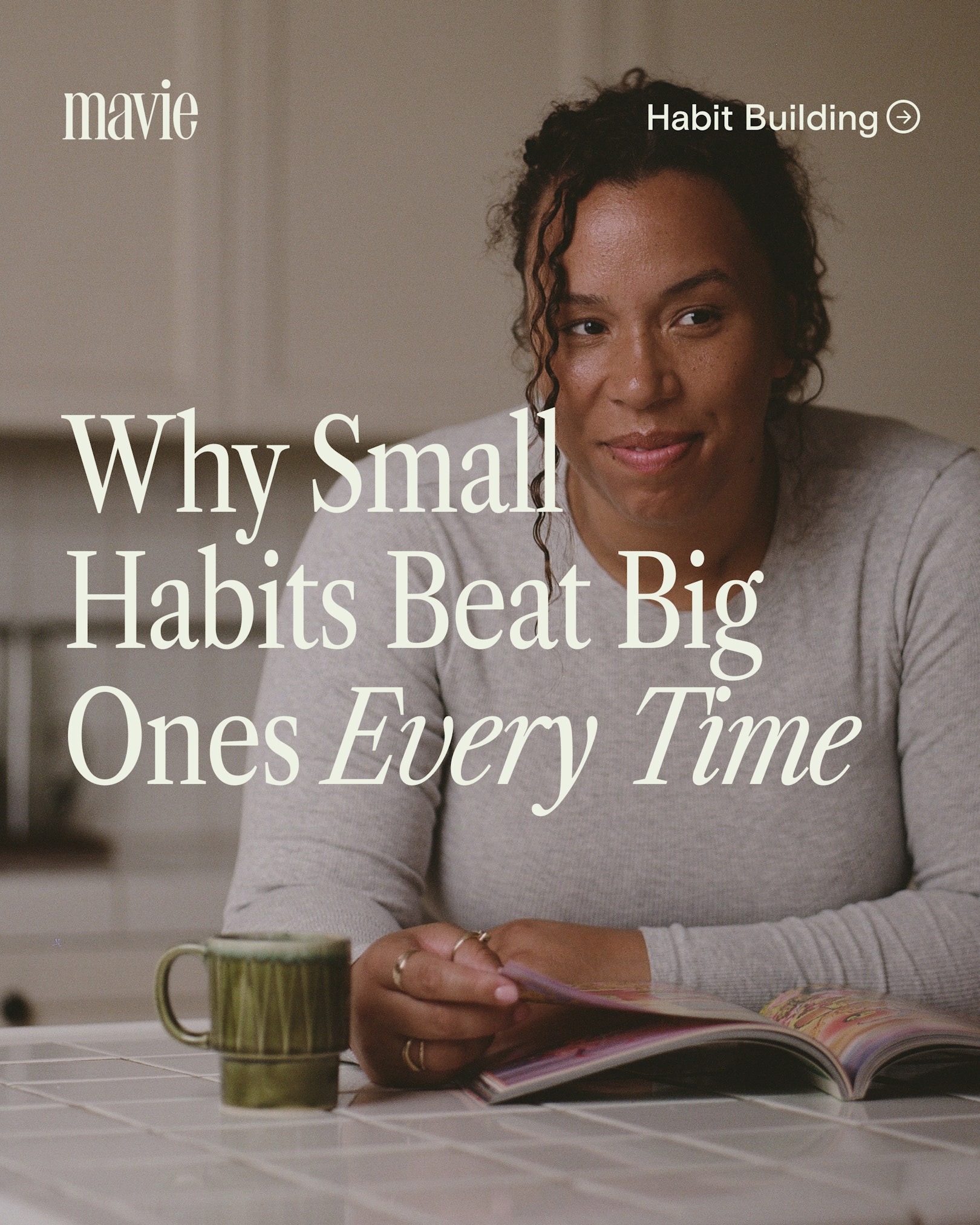 Mavie habit-building educational carousel