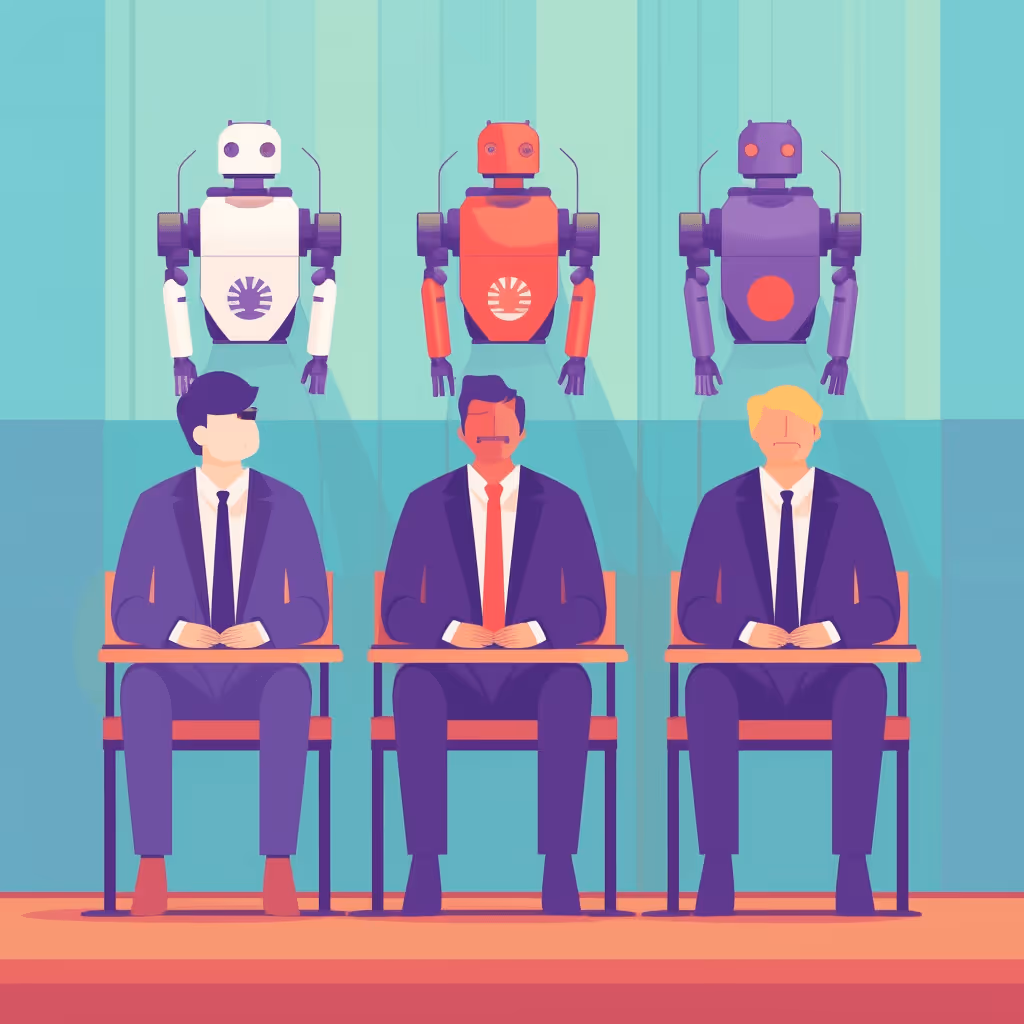 Pictorial representation of AI's transformative effect on crypto recruitment