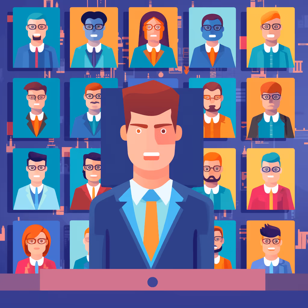 Graphic illustration of predictive hiring in crypto recruitment