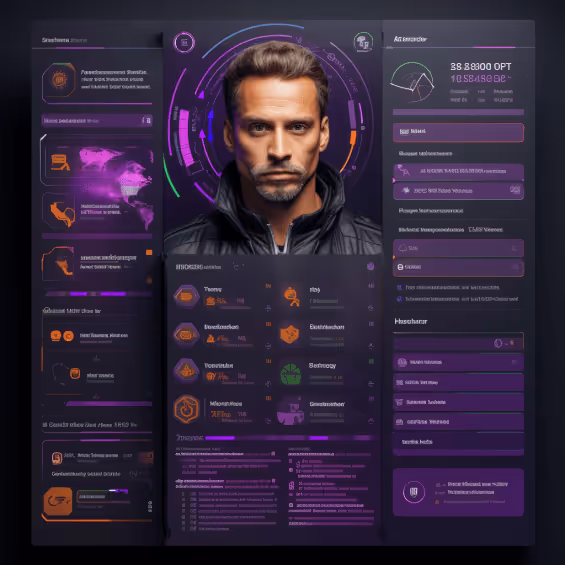 Futuristic digital interface showcasing a blend of traditional resumes and NFT tokens, exemplifying the integration of NFTs On Your Resume.