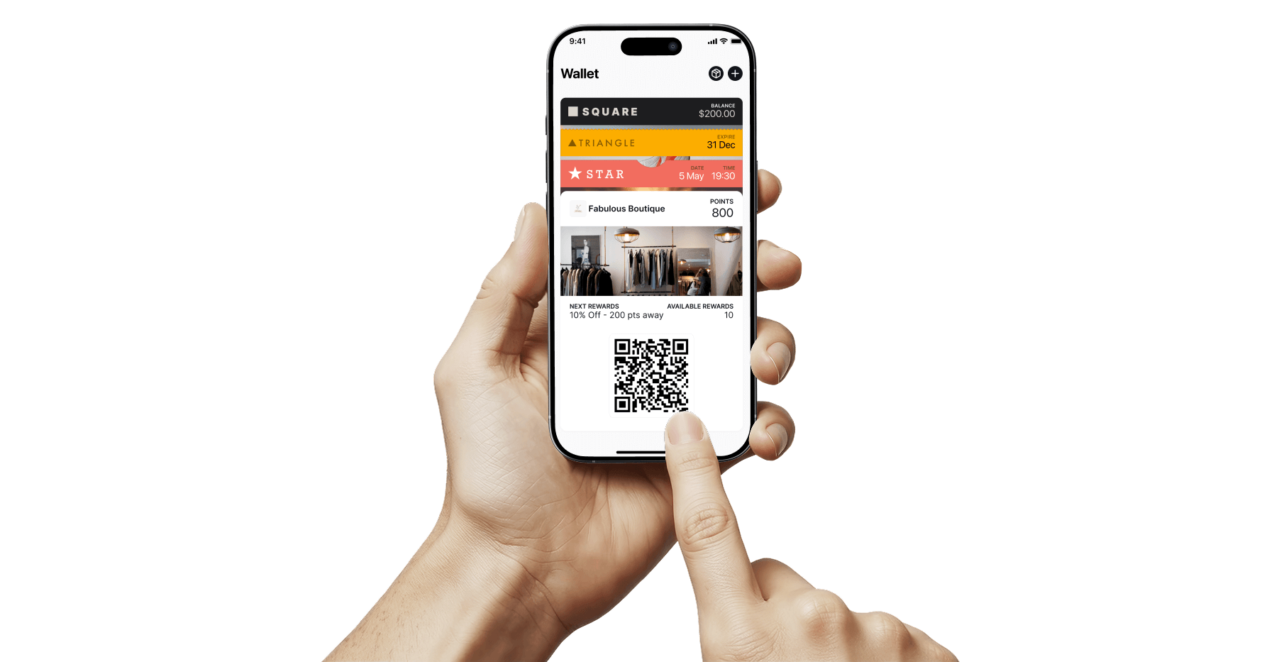 Worthify boutique loyalty card saved to Apple Wallet, ready for repeat shopping.