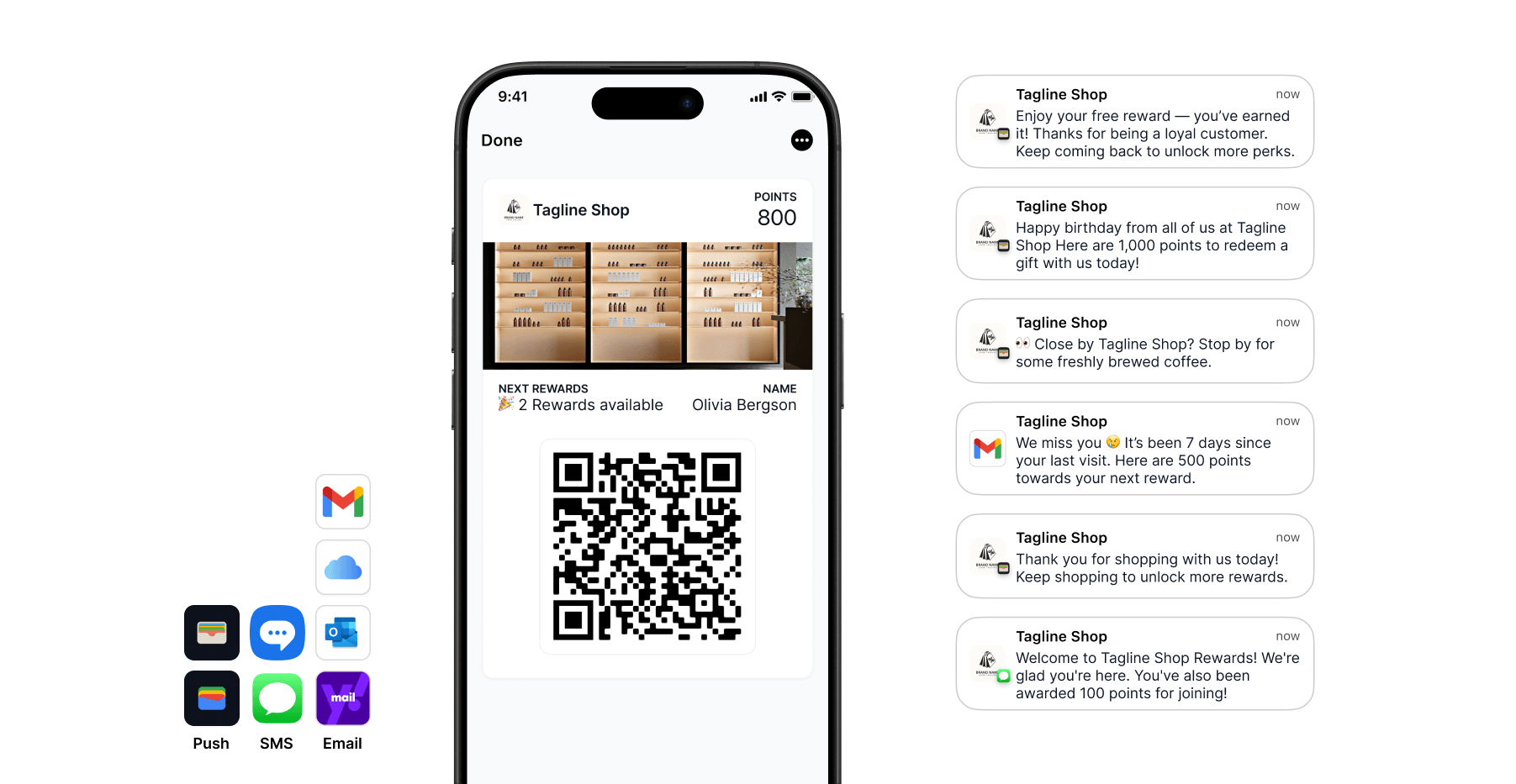 Worthify sending automated retail loyalty notifications including seasonal offers and “we miss you” messages.
